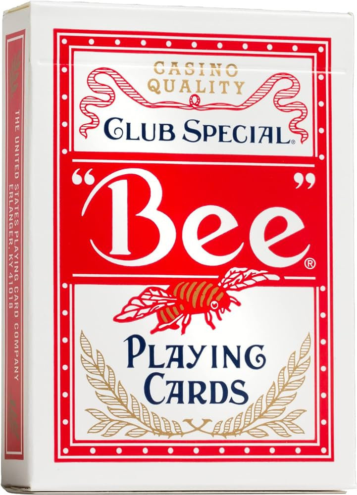 Bee Poker Size Club Special Premium Playing Cards, 1 Ea